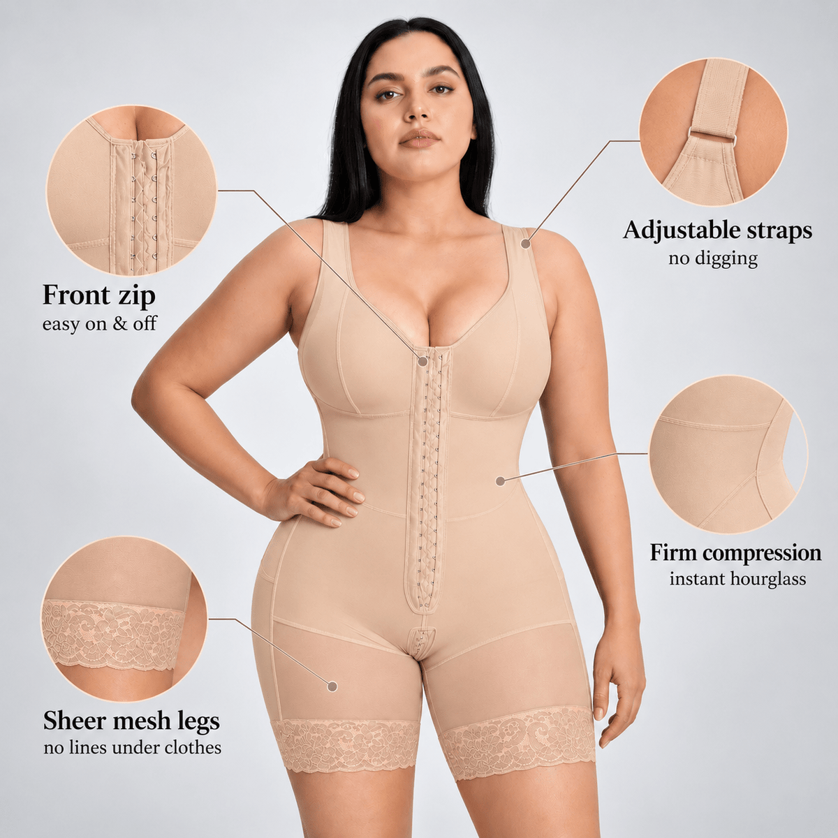 VELLA™: Instant hourglass, flawless under everything.